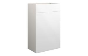 Eden 500mm Standard WC Unit - White Gloss (Grey Cab)
